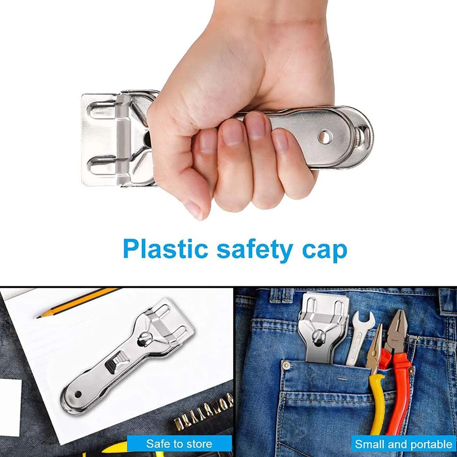 Ceramic Cleaning Remover Scraper Non Scratch Smooth Surface Cleaning Tool Cleaning Oven Window Home Kitchen Window Cleaning Tool 3