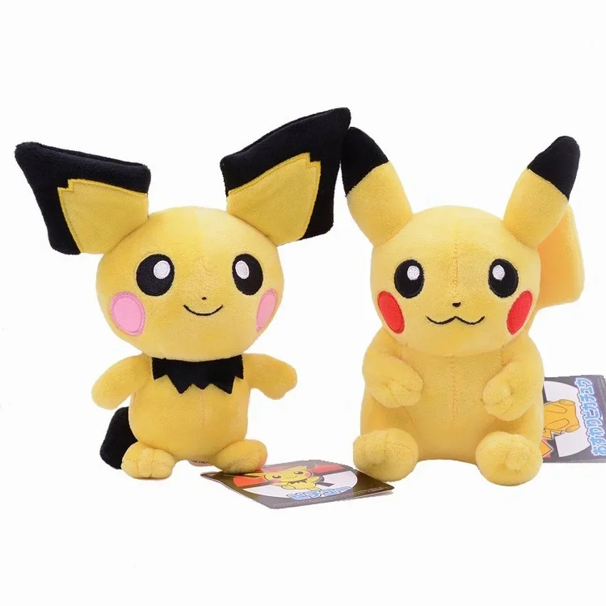 

10 шт./лот плюшевые куклы Покемон Пикачу аниме Kawaii Pichu мягкие игрушки 18 см девочка подарок на день рождения Рождество