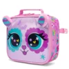 3PCS Cute Animal Backpack for Girls PU Leather Bookbag for Elementary School with Lunch Bag And PenBag 3