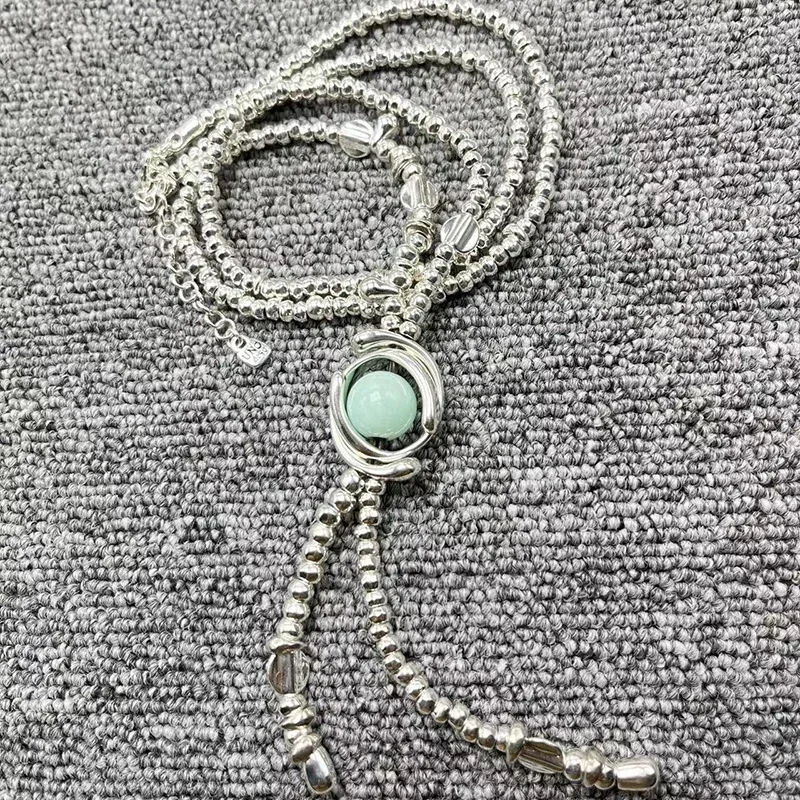 

2022 new U NOde50 high-quality original fashion electroplating 925 silver beads necklace exquisite simple jewelry gifts