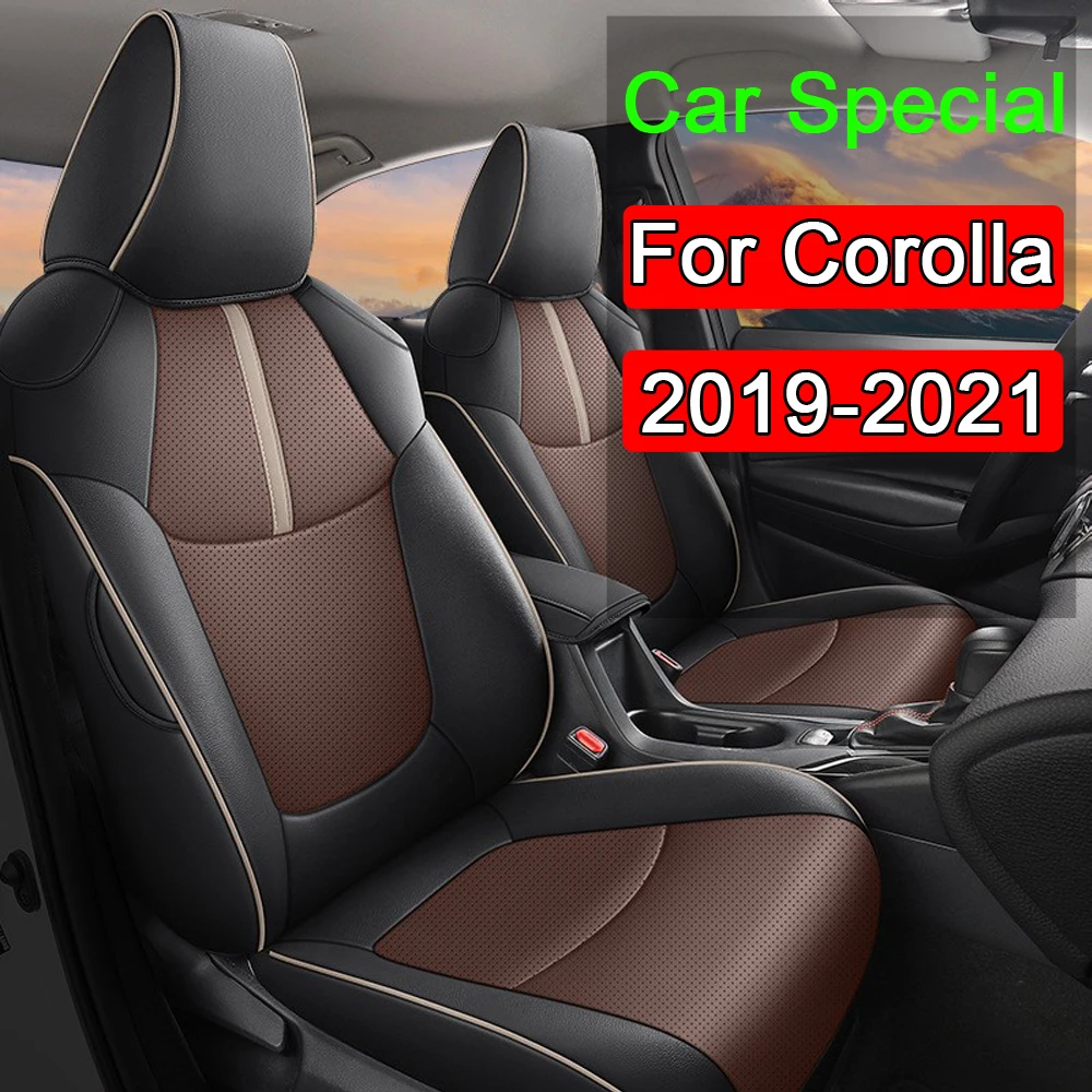 

Специальные автомобильные чехлы на сиденья под заказ для Toyota Corolla 2019 2020 2021 гибридные/бензиновые Водонепроницаемые кожаные подушки чехлы на сиденья автомобиля