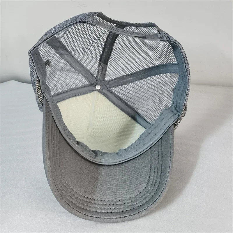 Custom Print Embroiderty Trucker Hat with Rope Fashion Men Women Hat Advertising Foam Trucker Cap Summer Sun Protection Dad Hat 3