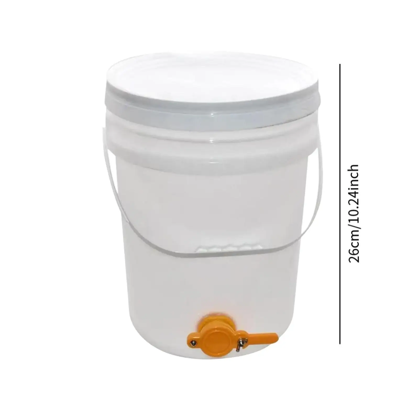 Large Capacity Plastic Honey Bucket 5 Gallon Honey Bottling Bucket for Home Beekeeping Extractor Equipment