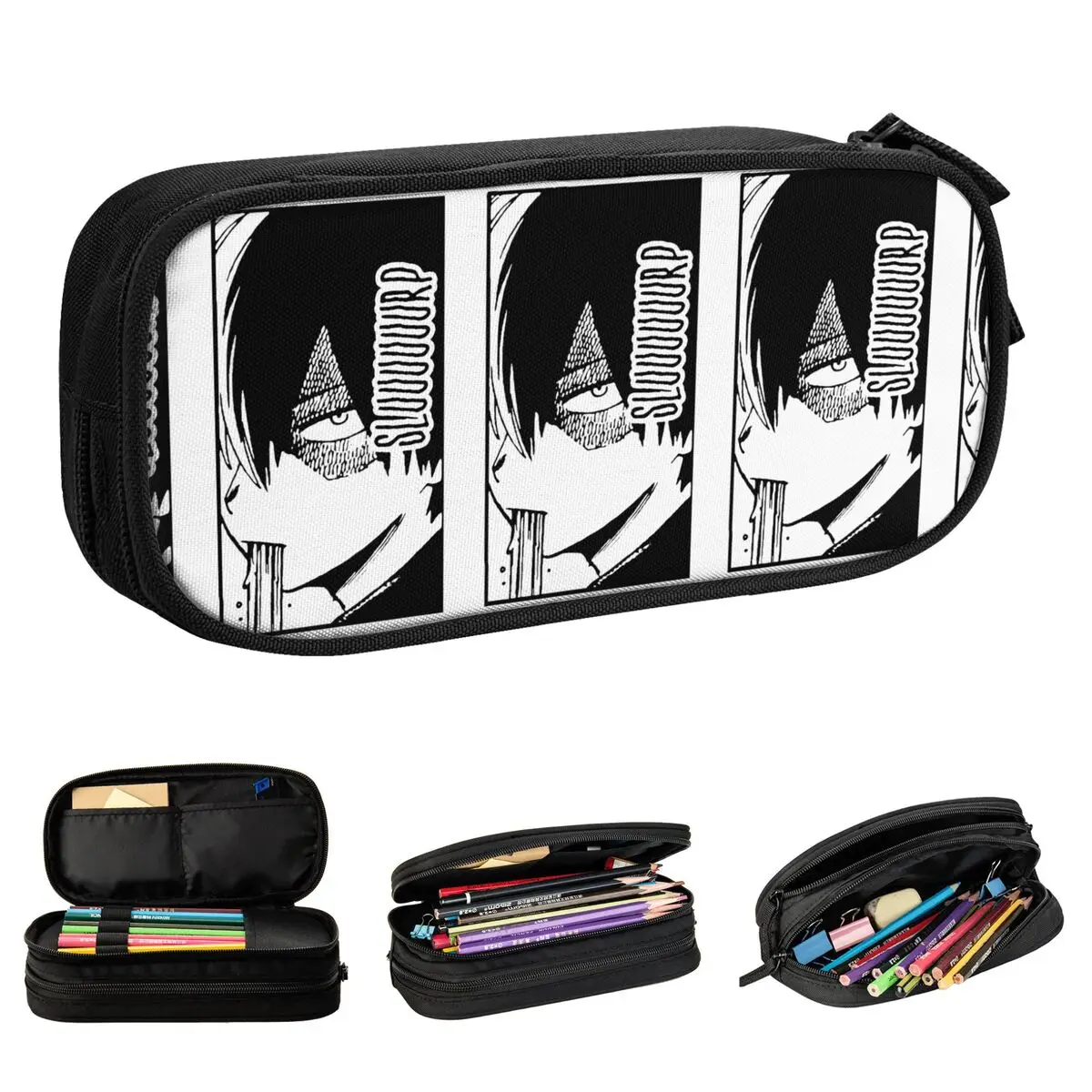 

Пеналы Shoto Slurp Boku, пеналы без героев академии, модные сумки для карандашей Todoroki Izuku Bakugo Katsuki, аниме пеналы с большим хранилищем