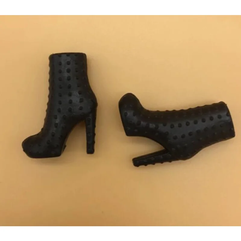 

Black toy shoes doll shoes high heels for Bbie dolls Topup4