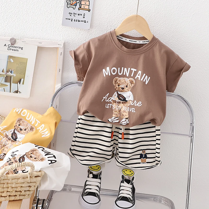 Summer Korean version baby boy clothing sets fashion baby