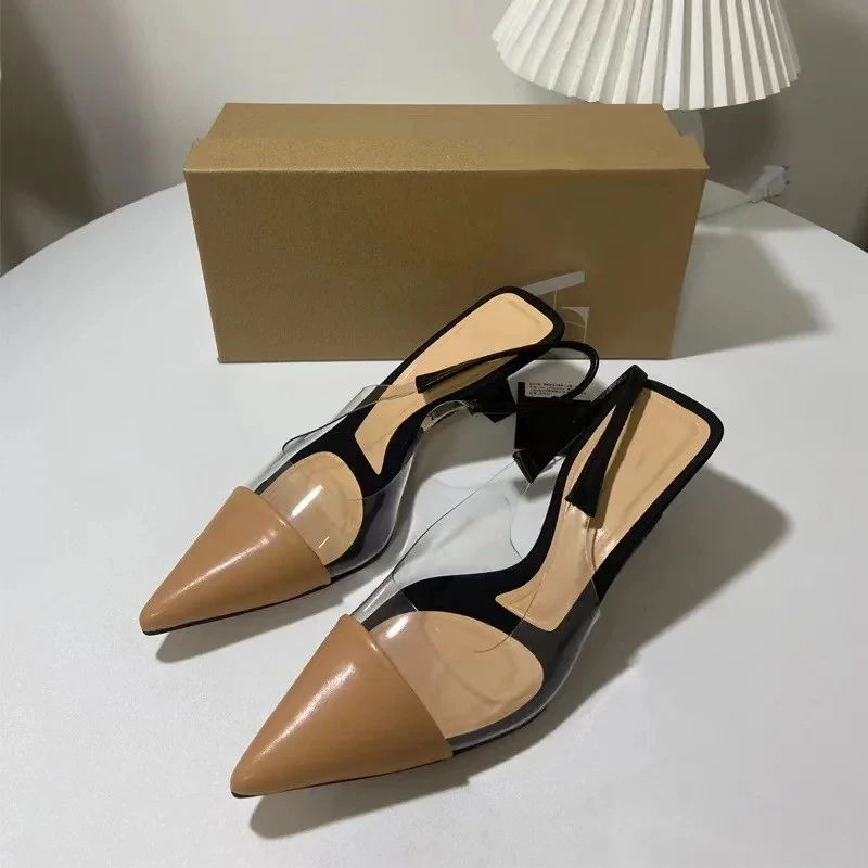 

Туфли-лодочки женские с острым носком, на среднем каблуке