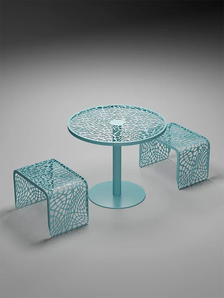 Designer Outdoor Balcony Living Room Cafe Dessert Shop Round Table