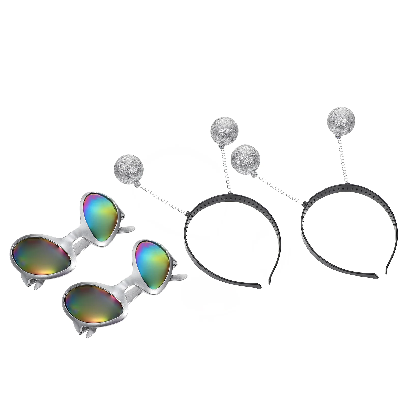 4Pcs Alien Glasses Headbands Novelty Costume Accessories Party Decorations Festival Headdress Fashion Headwear Cosplay Props