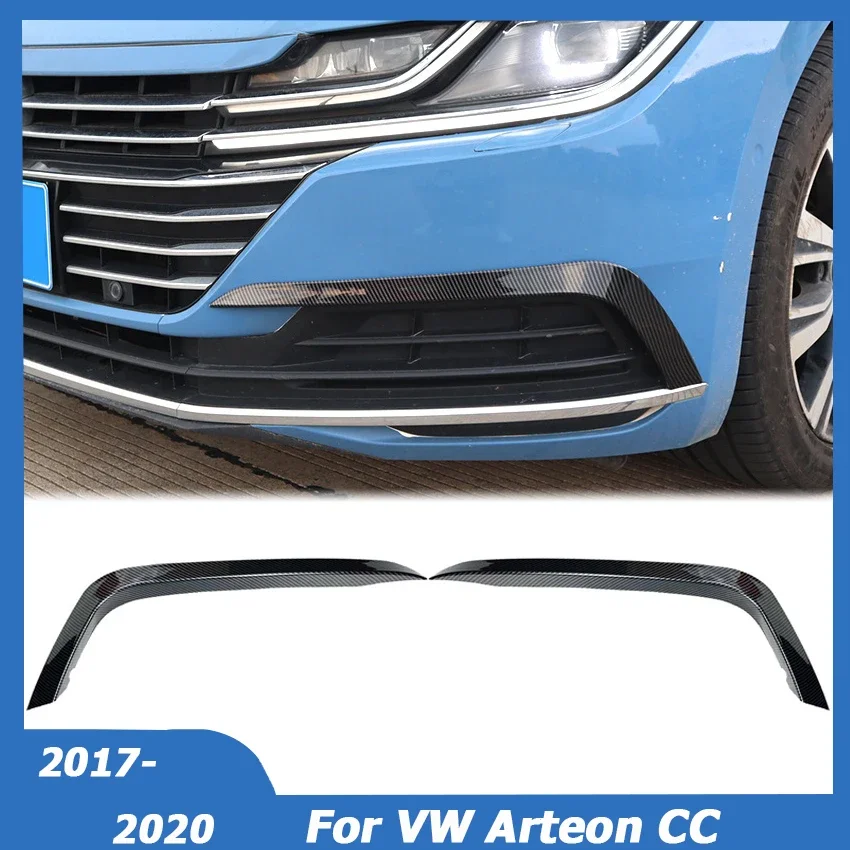 For-Volkswagen-VW-Arteon-CC-2017-2020-Front-Bumper-Splitter-Canards ...