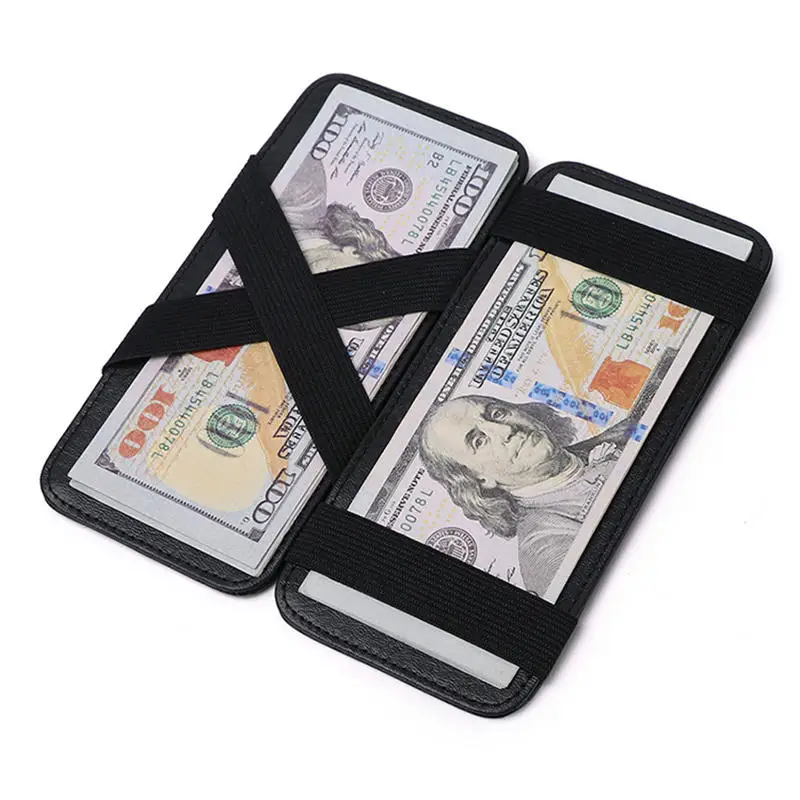 New Fashion Slim Men's Magic Wallet Designer Credit Card Holder Women Small Cash Clip Bilfold Man Clamps for Money