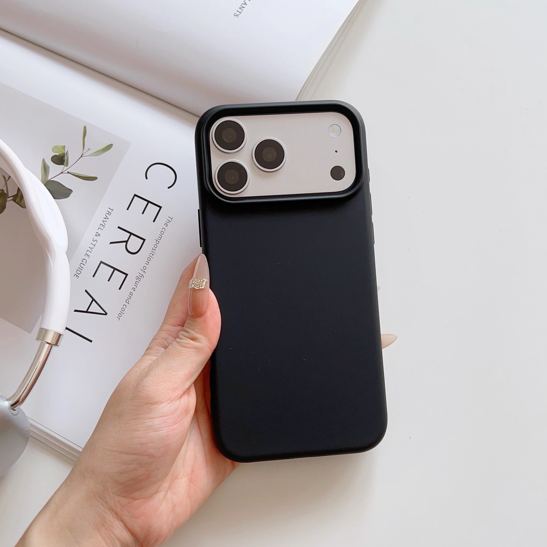 Premium Liquid Silicone Shockproof Phone Case with Matte Skin Feel - Soft Back Cover