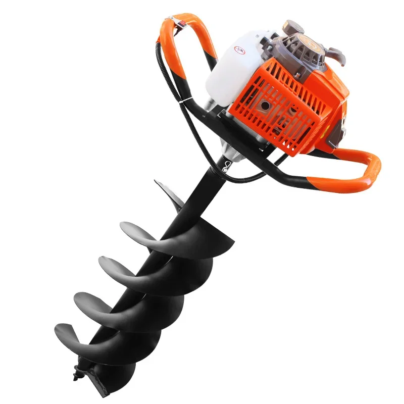 

Engine Drilling Machine 1000/1200ML High Power Four-stroke Excavation Ground Hole Pile Driver Gasoline Drilling Machine