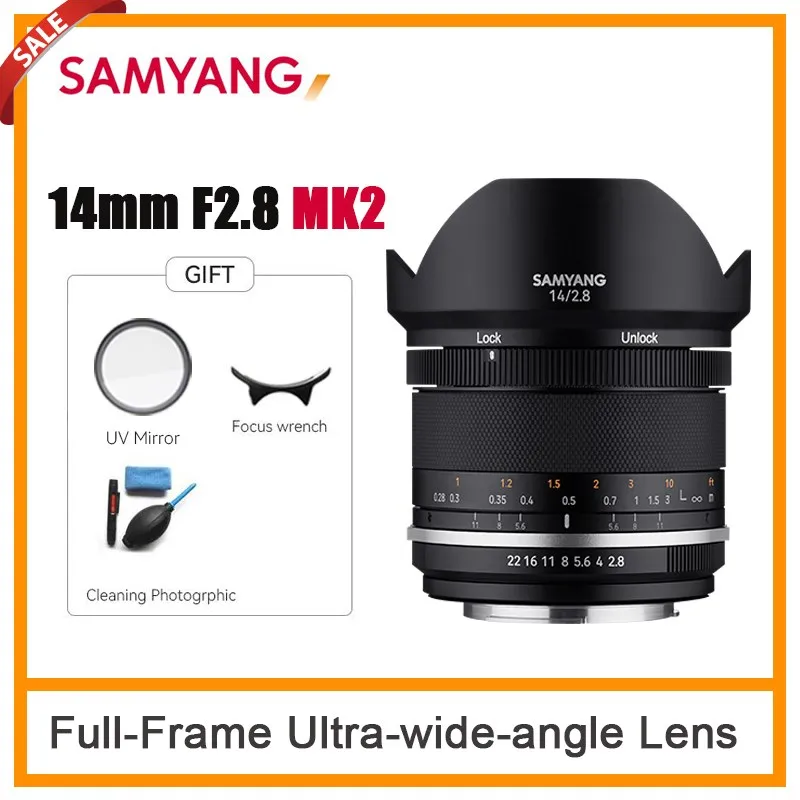 Samyang Mf 14Mm F/2.8 Mk2 Obiettivo Ritratto Fotocamera Per Sony E/A Pentax Mft M43 Canon Nikon Zfc Z5 Z6 Z7 Ii A6300 A6000 K-1 Mark Ii