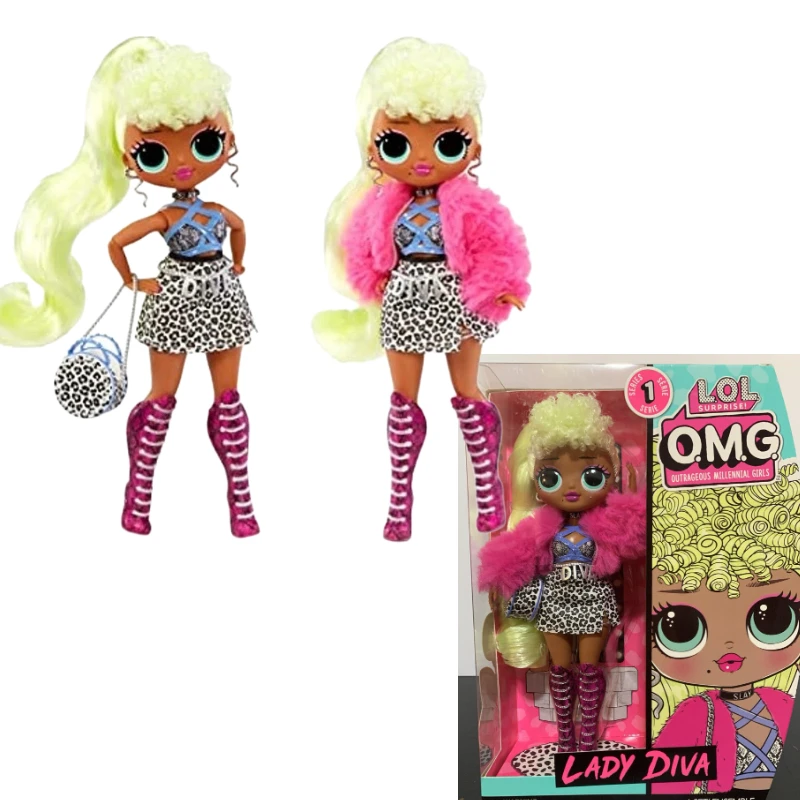 Description Picture 2 of itemLol Surprise Doll Big Sister OMG Miss Diva Cool Stylish Hairdressing Magic Doll Beauty Set Contains 20 Surprise Toys for Girls
