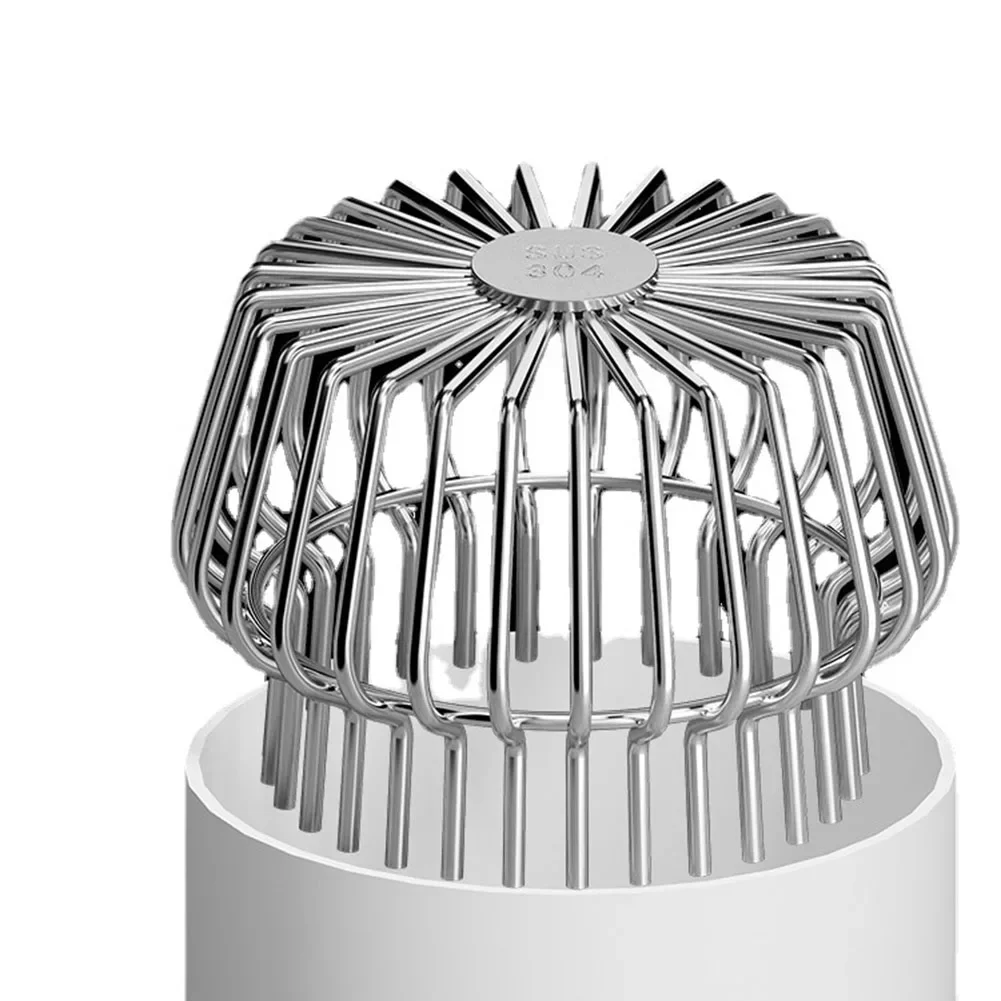 Stainless Steel Roof Drain Drainage Ditch Anti-Blocking Mesh Cover Rain Pipe Cap Balcony Drainage Cover Gutter Guard Strainer
