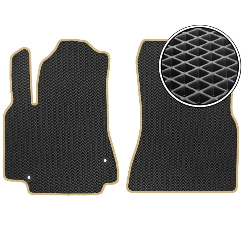 Kit Front Floor Mats Eva For Dodge Avenger Ii 20072014 (beige Edging