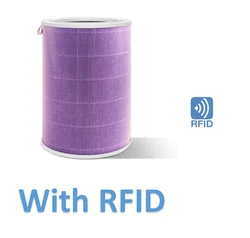 High-Efficiency Carbon HEPA Air Purifier Filter - Anti-Bacterial & Formaldehyde Neutralizer (Purple With RFID)