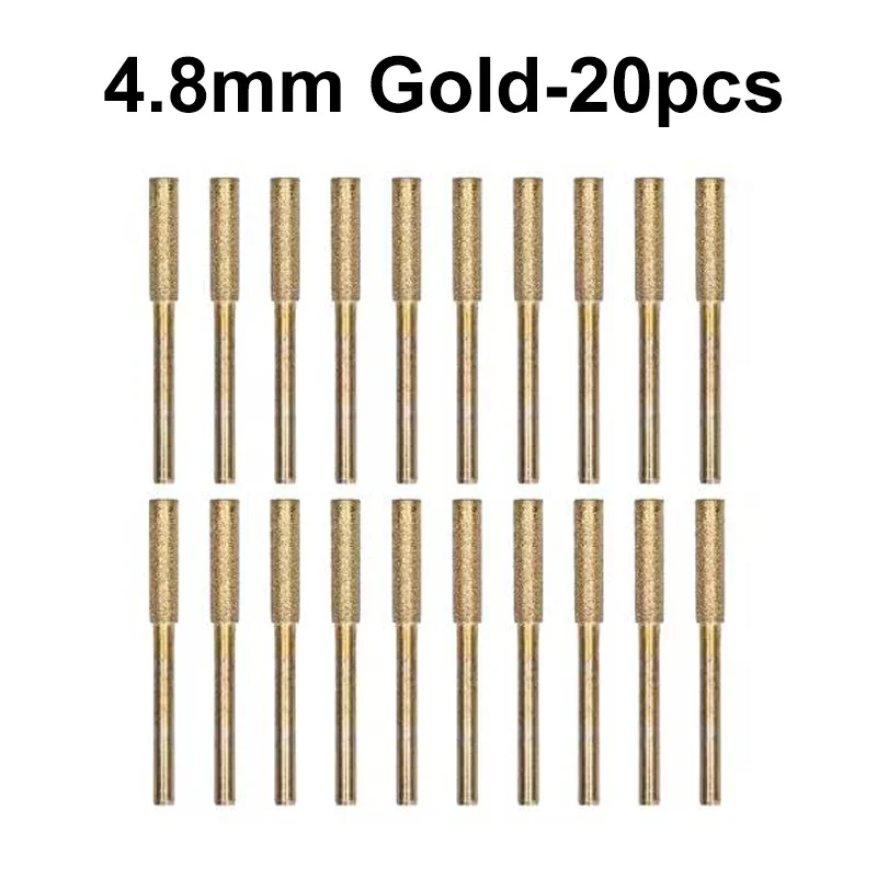 20Pcs Diamond Coated Burr Sharpening and Carving Tool Set