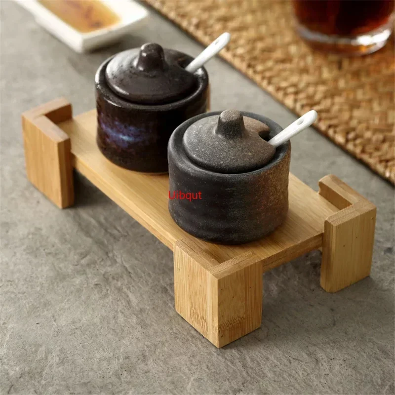 Japanese tank creative seasoning can ceramic seasoning tank kitchen ware storage bottles and jars bottle glass bottle jars ceramic storage jar spice storage box