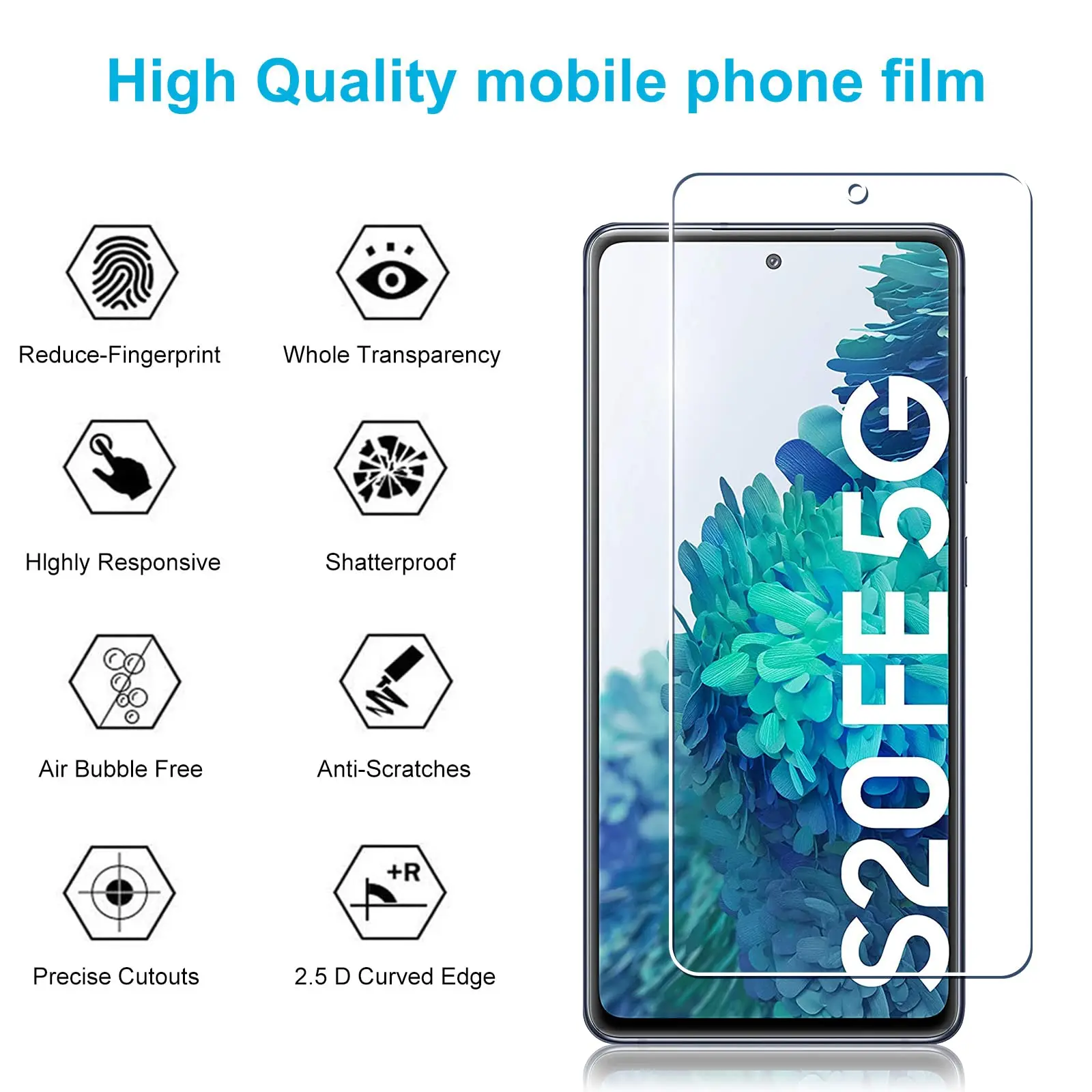 Tempered Glass Screen Protector - Crystal HD Clear, Anti-Spy, Scratch-Resistant, Privacy Protection