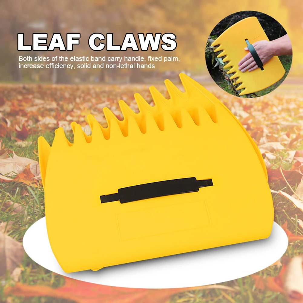 Leaf Grabbers Soft Handheld Leaf Rake Comfortable Garden Collector for Picking Up Leaves Grass for Clippings Shrubs Garbage