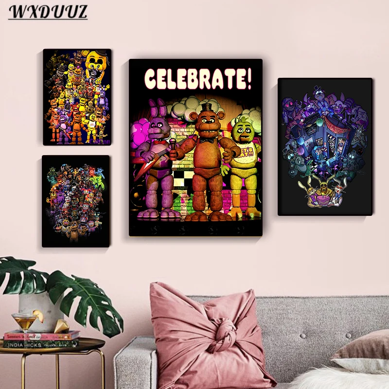 NEW Five Nights at Freddy's Movie Poster Gaming FNAF 2023 Movie Art Poster  USA