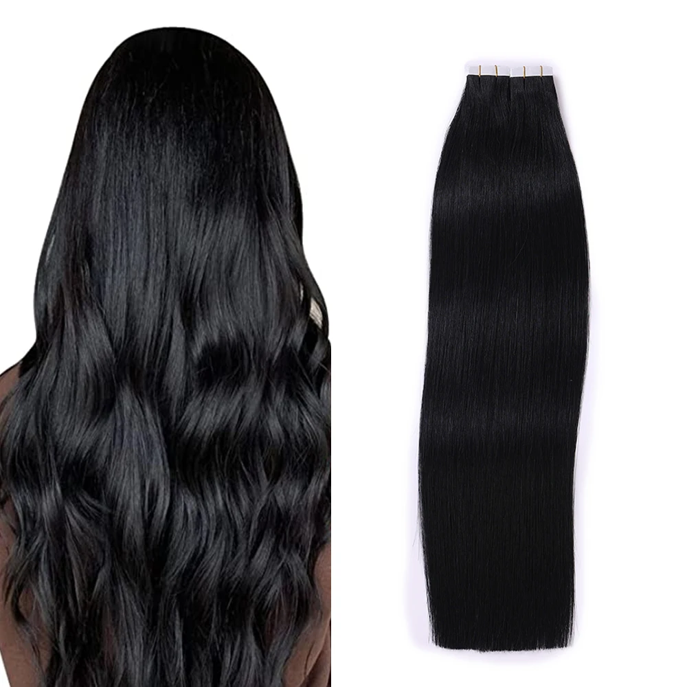 Russian Human Virgin Remy Tape In Extension Human Hair Extension 40 pcs 100g per pack