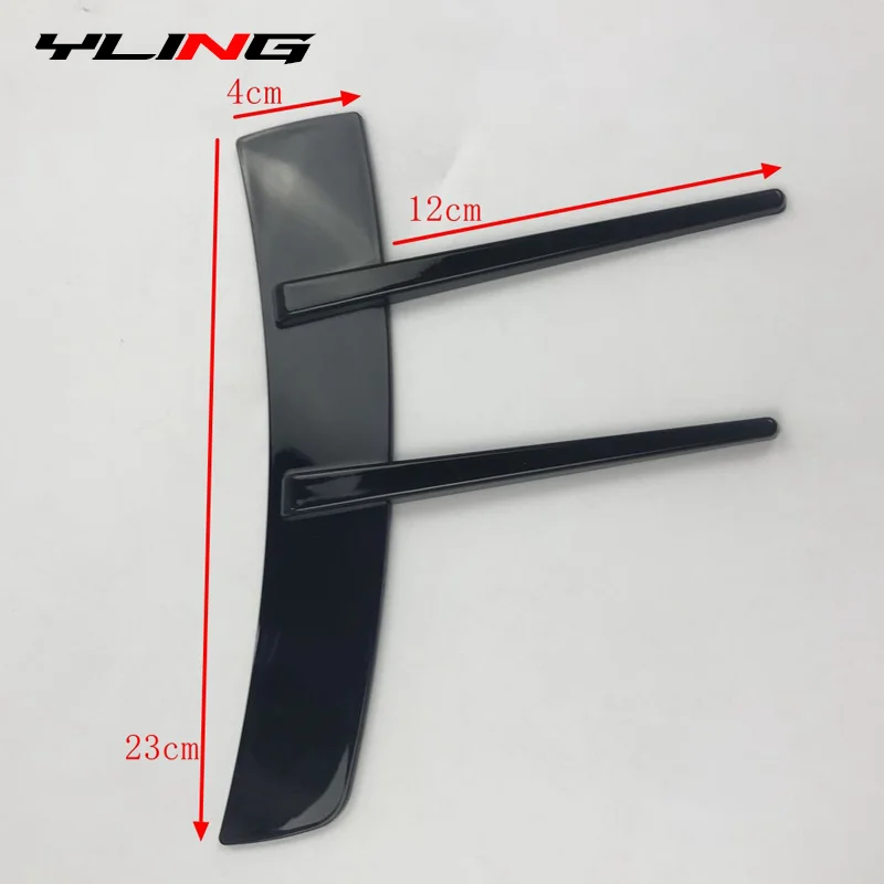 car bumper spoiler 2Pcs For Benz A-Class A180 A200 A220 Front Bumpers Lip Air Vent Trim Spoiler Canards Splitter