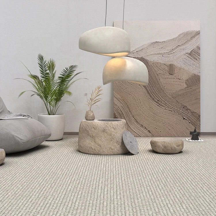Nordic Style Live Edge Simple Unique Modern Low Side Stone Piers Stool Block Coffee Table for Living Room
