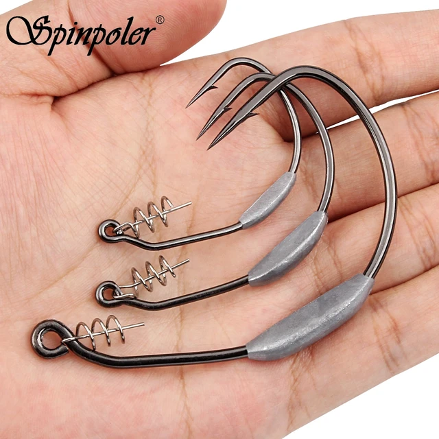 Spinpoler 5/0 7/0 10/0 Weighted Swimbait Hooks Twistlock Heavy Duty Fishing  Hook For Bass Sea Big Game Saltwater Fishing Tackle - AliExpress