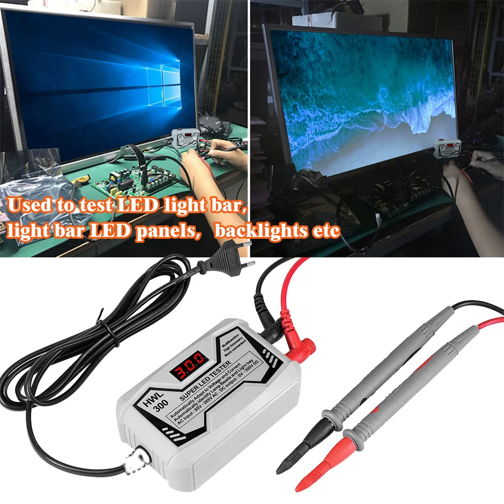 HWL300 LED Tester AC 85V-265V 18W LED TV Backlight Tester Multipurpose LED Strips Beads Test Tool Measurement Instruments 3