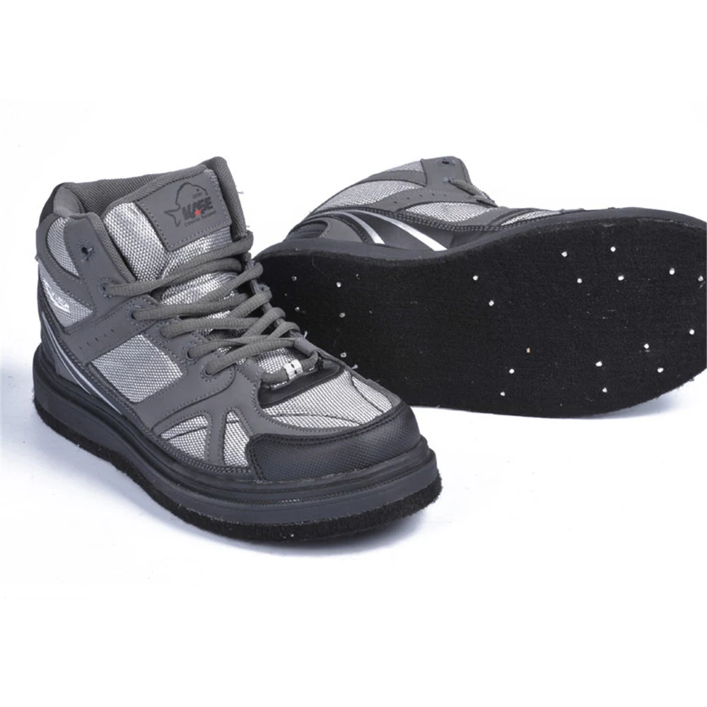 Fly Fishing Shoes New Upstream Boots Felt Sole With Nails Professional Waders Climbing Hiking Farm Skid-proof Sneakers Boot