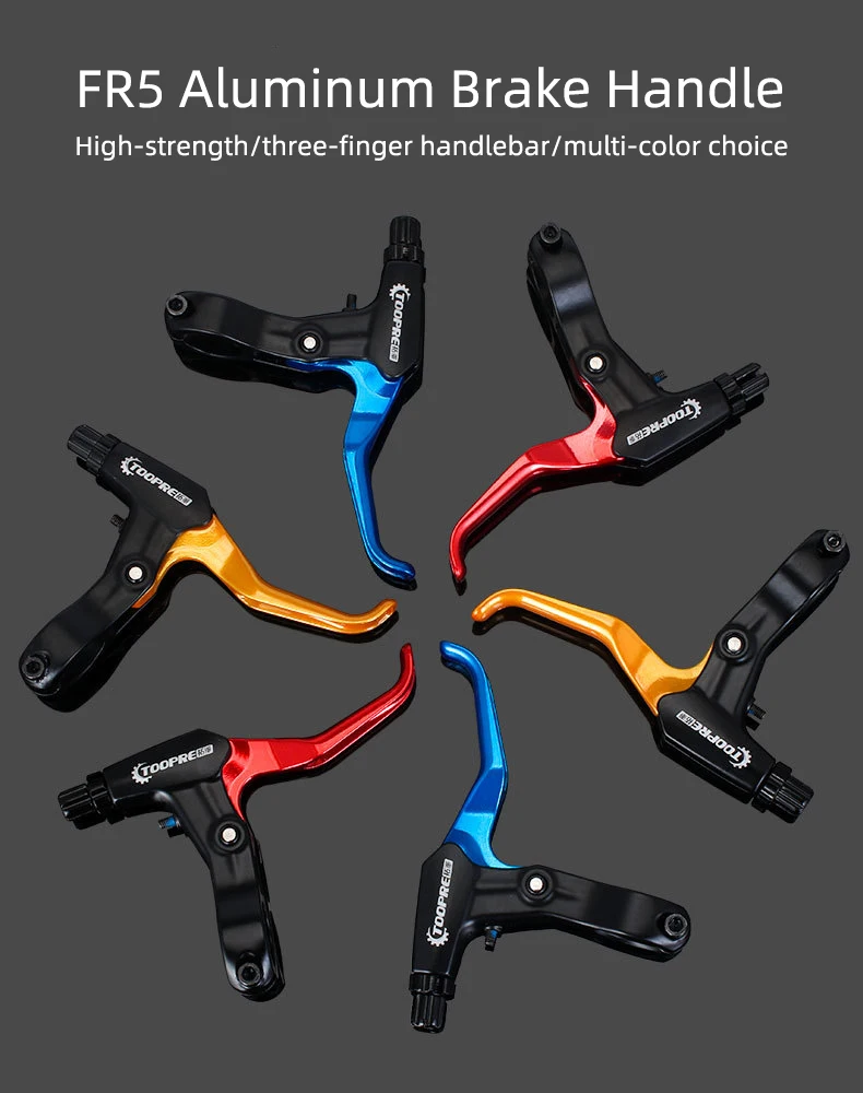 TOOPRE FR5 Aluminiumlegierung Fahrradbremshebelgriffe für MTB Rennrad Bunte Bremshebel Kinderbremshebel Universal – Detail 3