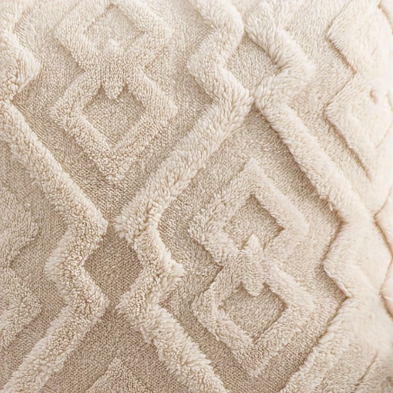 Snowflake Velvet Jacquard Throw Pillow Cover - Elegant Home and Room Decor