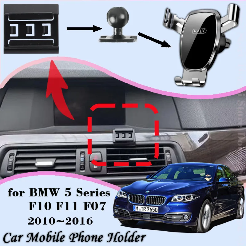 Car Mount for BMW Series F10 F11 F07 2010~2016 Air Vent Mobile
