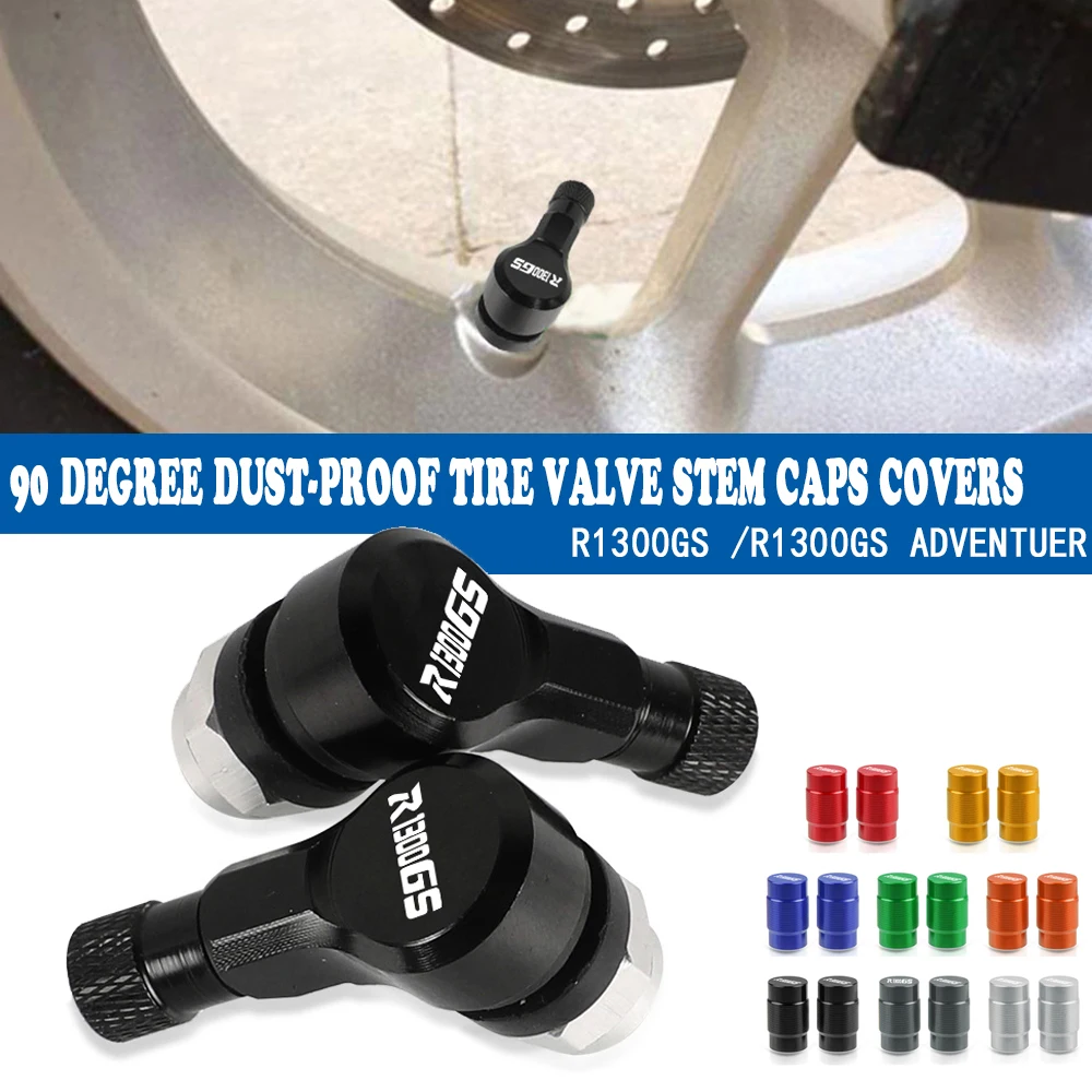 

FOR BMW R1300GS Adventure ADV R 1300 GS R1300 GS 2023 2024 GSA 1300 90 Degree Dust-proof Decorate Tire Valve Stem Caps Covers