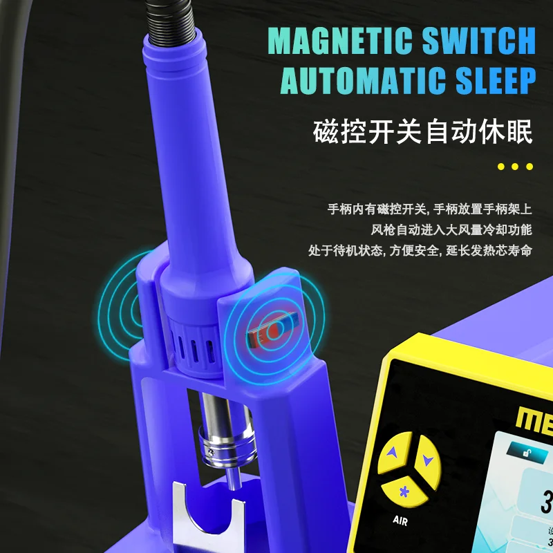 MECHANIC 861DW max 110V/220V 재 작업 스테이션 1000W BGA 솔더링 마더 보드 용 핫 에어 건 PCB 디 솔더링 수리 + 노즐