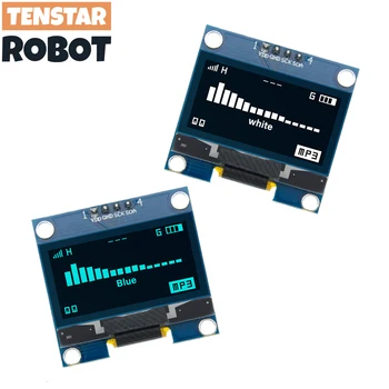 아두이노용 OLED LCD LED IIC I2C 통신 모듈, 1.3 인치 OLED 디스플레이 모듈, 화이트, 블루 컬러 드라이브 칩, SH1106, 128x64, 1.3 인치