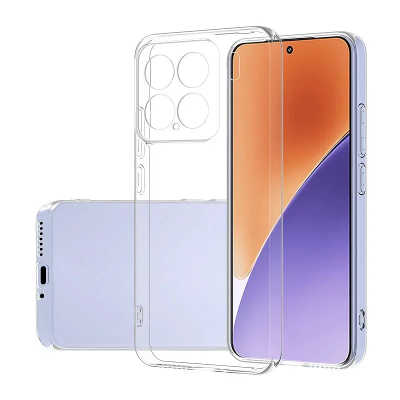 Clear Transparent Soft TPU Phone Case - Simple Slim Design