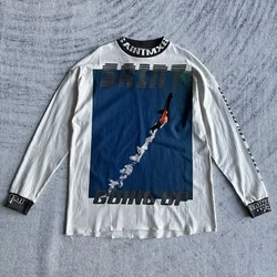 Fiery Lightning Saint Oversized Long Sleeve T - Shirt - M (1)