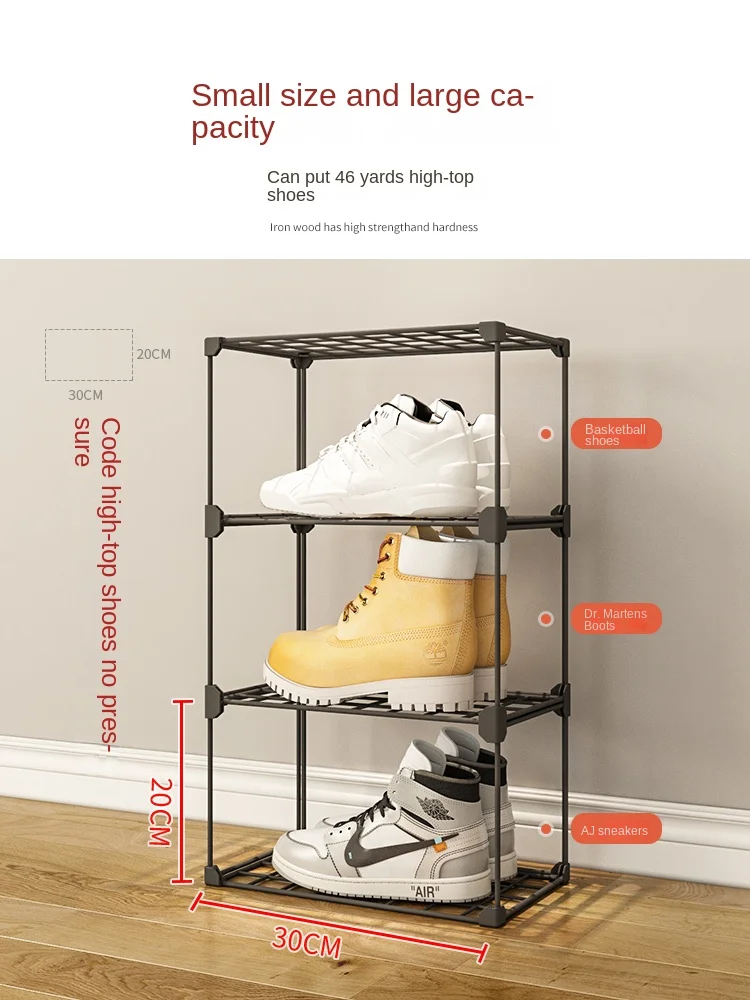 Shoe Shelf Simple Door Household Single Row Slotted Small Shoe Cabinet  Multi-storey Space Saving Corner Storage Shoe Rack - AliExpress