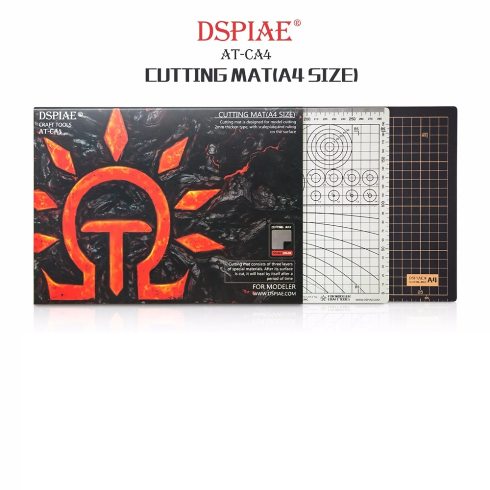 

DSPIAE AT-CA Model Cutting Mat Double-Sided Use A4 Modeler Craft Tools Modeling Hobby Accessor