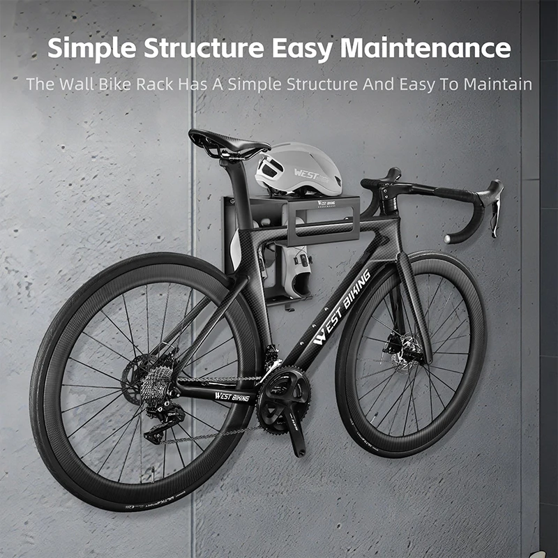 WEST BIKING Multifunctional Wall Bike Rack Durable Bicycle Indoor Parking Stand Maintenance Workstand MTB Road Bike Accessories