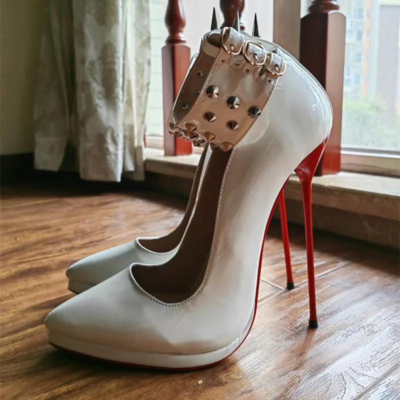 Mkkhou Mode Pumps neue spitze Zehen Stiletto 16cm High Heel Schuhe