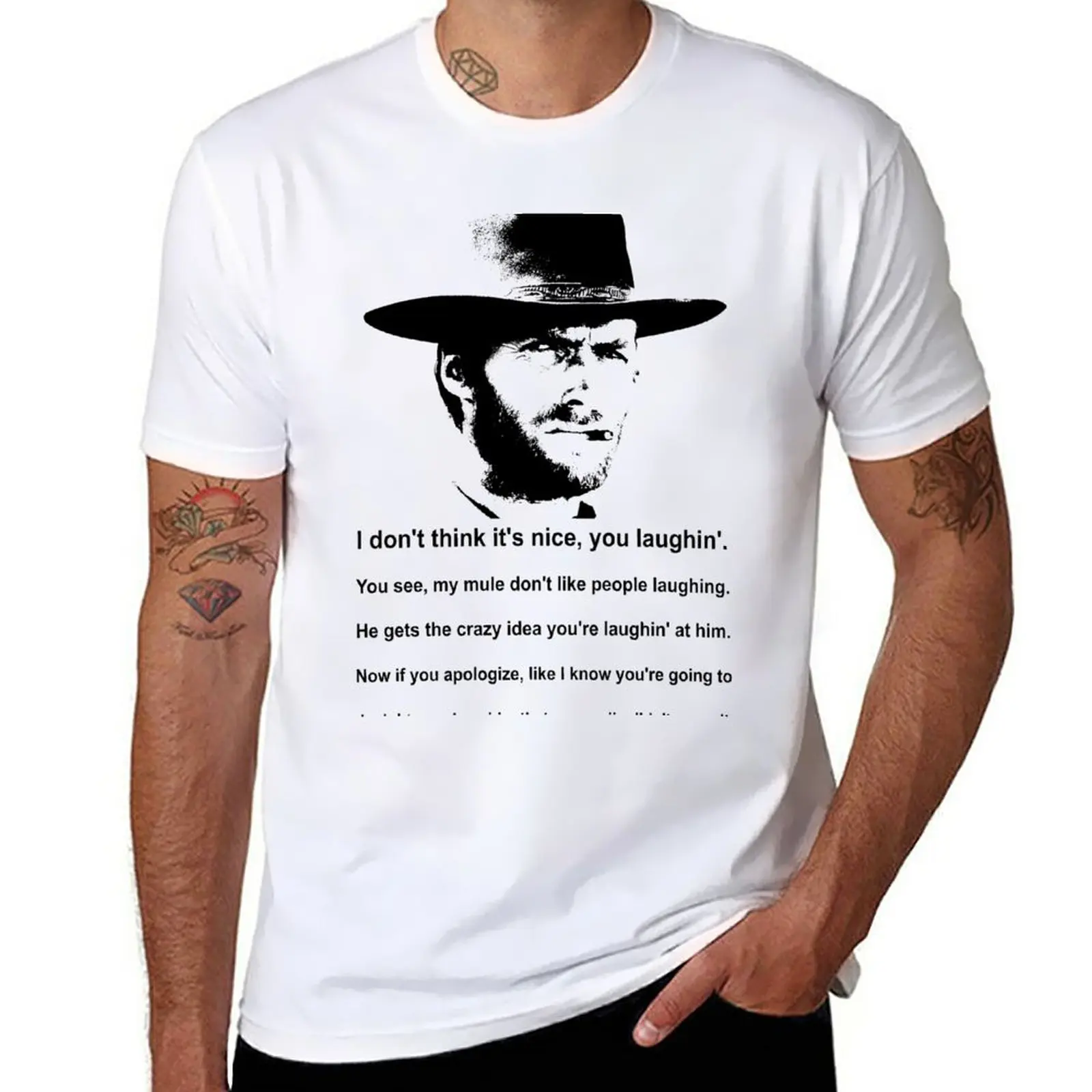 

New Clint Eastwood Mule Quote T-Shirt quick-drying t-shirt quick drying shirt sublime t shirt Men's t-shirt