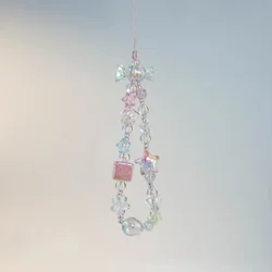 Bling Sweet Candy Bead Charm Strap - Cute Kawaii Keychain Accessory (1pc)