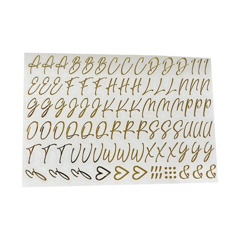 8 Sheets Glitter Cursive Alphabet and Number Stickers Glitter Letter  Stickers Self Adhesive Number Letter Stickers for Grad Cap Decoration and  DIY