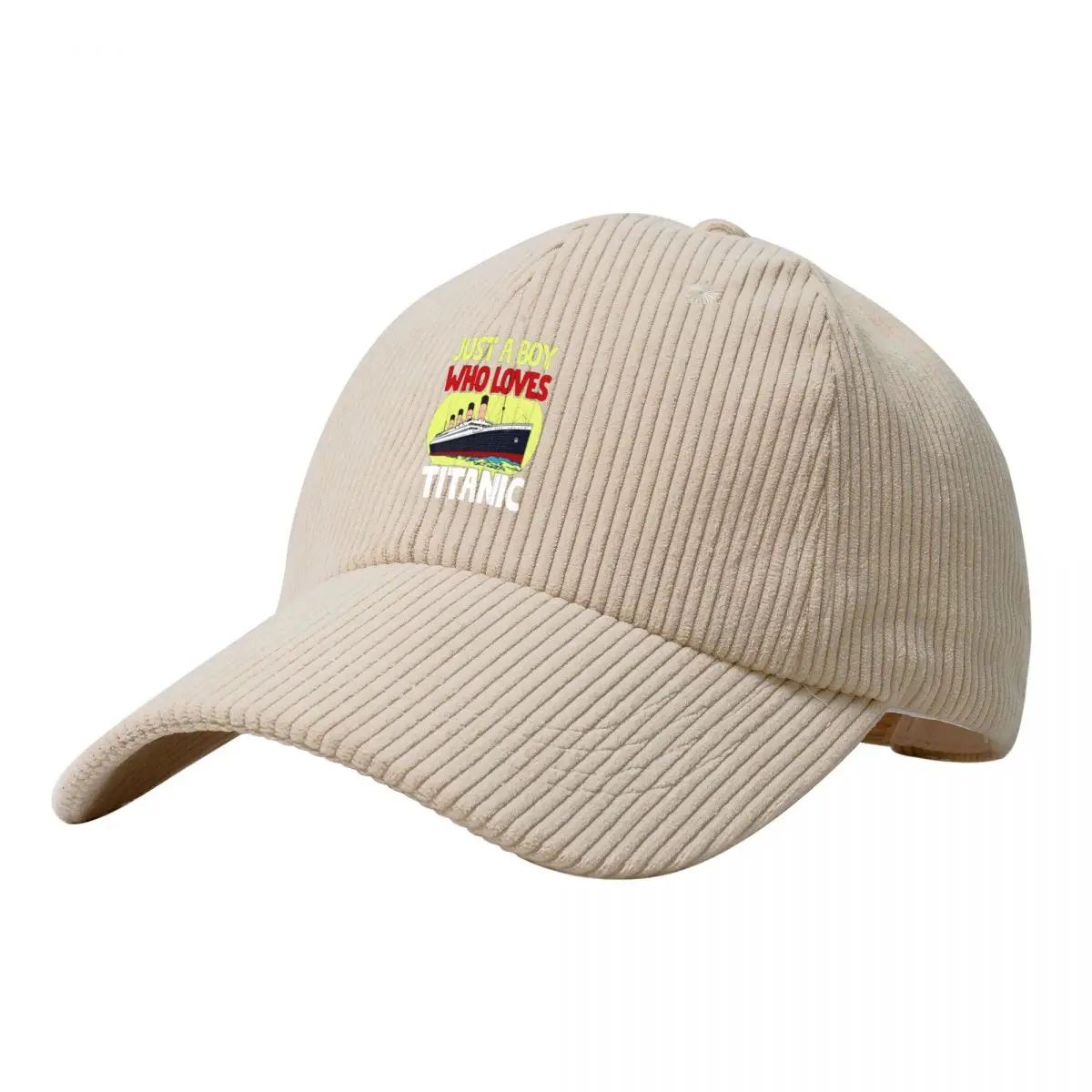

Just A Boy Who Loves Titanic Unisex Corduroy Baseball Cap