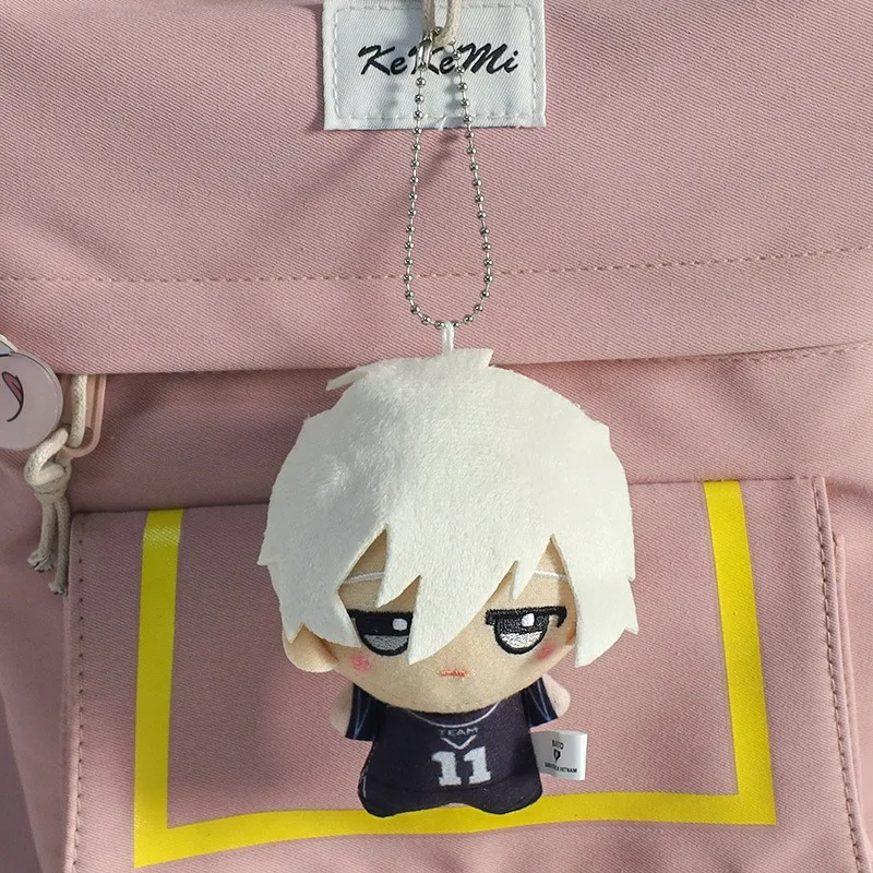 10cm Nagi Seishiro Chigiri Key Chain Hyoma Gagamaru Blue Lock Plush Toy Anime Peripheral Bag Pendant Mini Doll Adults Kids Gifts